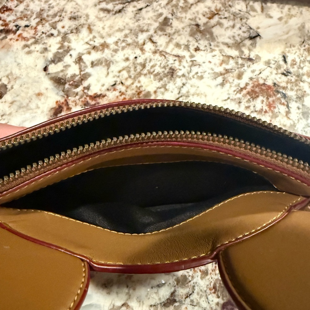 *PRE-OWNED* COACH Disney X Mickey Mouse Leather Ears Wristlet RARE - Picture 4 of 6